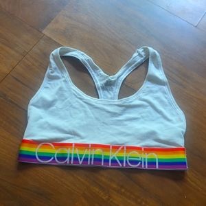 Calvin Klein pride sports bra sz Med.
